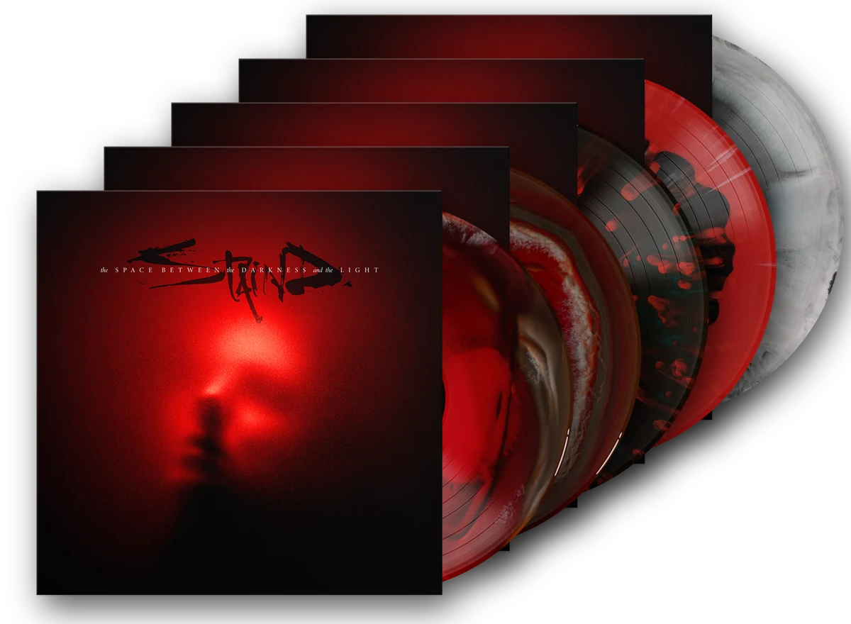 The album on vinyl in five colorways